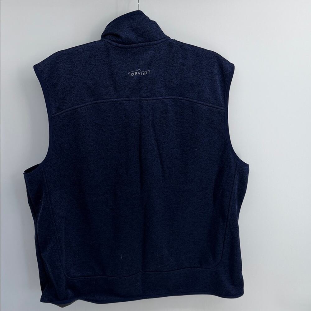 Orvis Outdoor Performance knit full zip mock neck cold weather vest sz XXL NEW - Picture 6 of 7